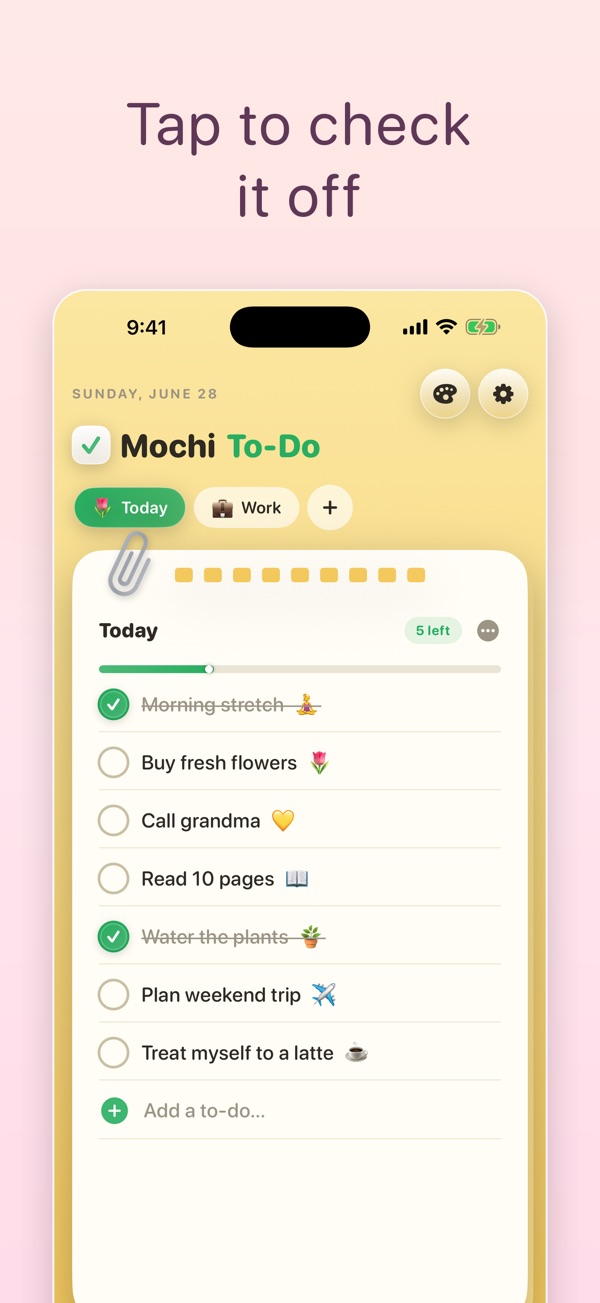 Mochi: Cute Checklist screenshot