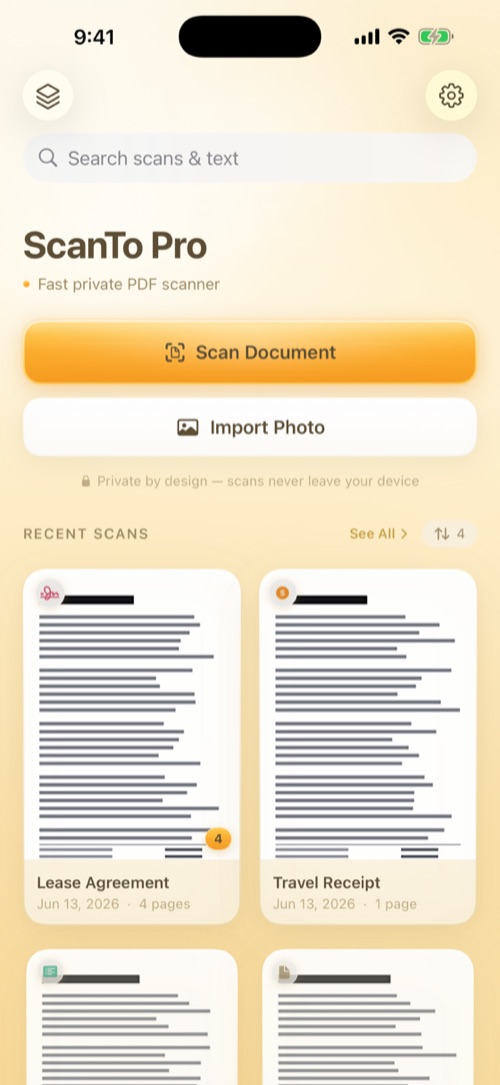 ScanTo Pro: Offline PDF & OCR screenshot
