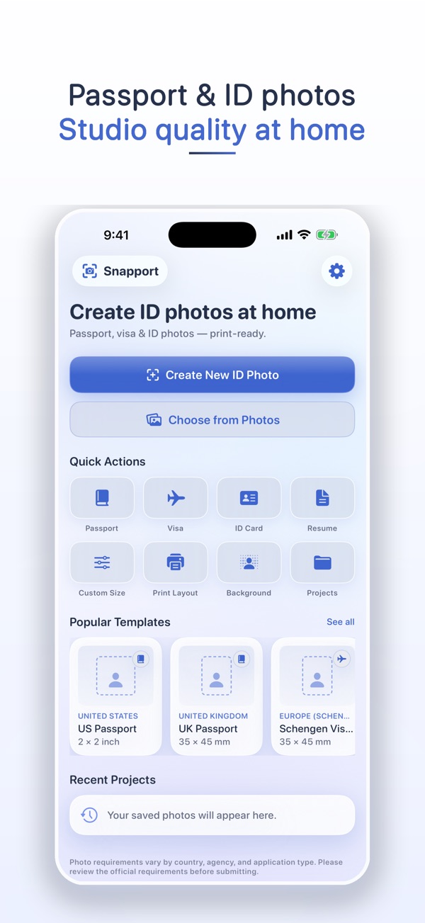 Snapport: Passport & ID Photos screenshot