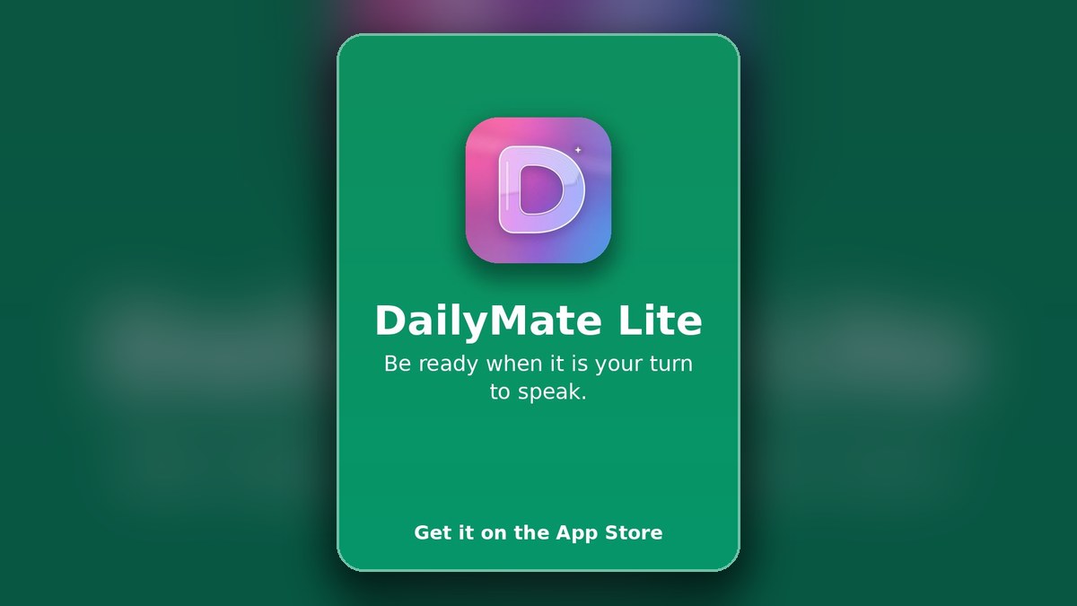 DailyMate Lite iOS app guide preview