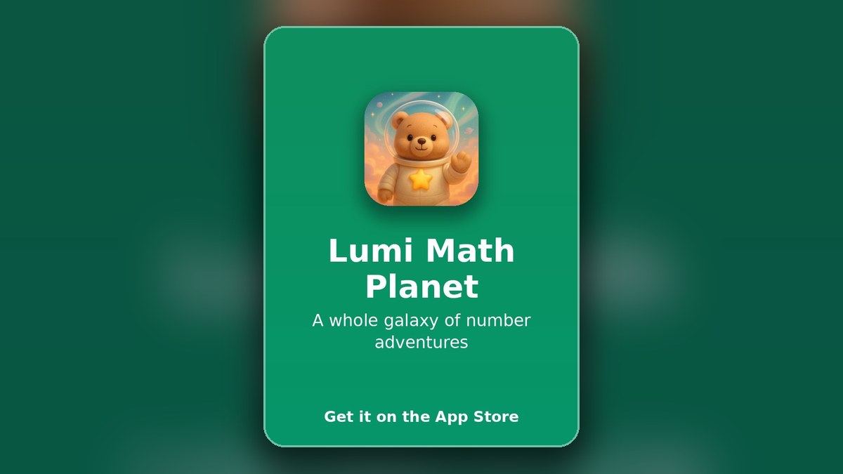 Lumi Math Planet iOS app guide preview
