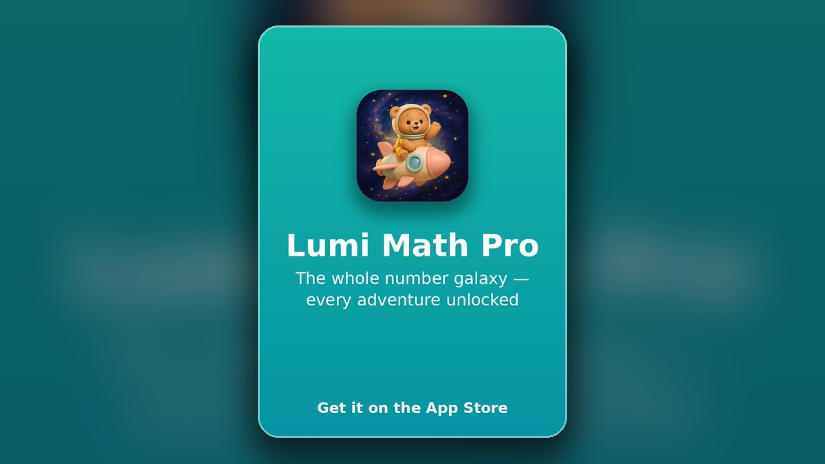 Lumi Math Pro iOS app guide preview