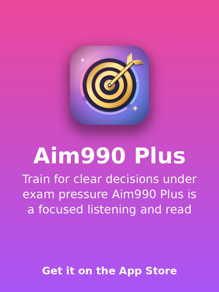 Aim990 Plus：영어 모의고사·실전 연습
