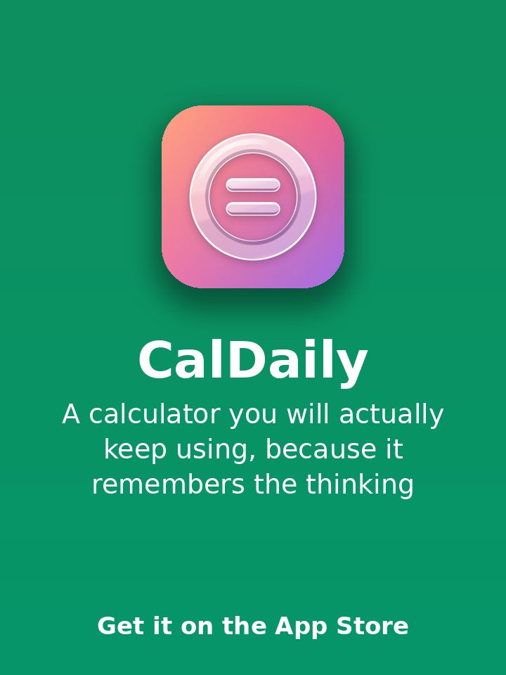 CalDaily 계산기 및 테마