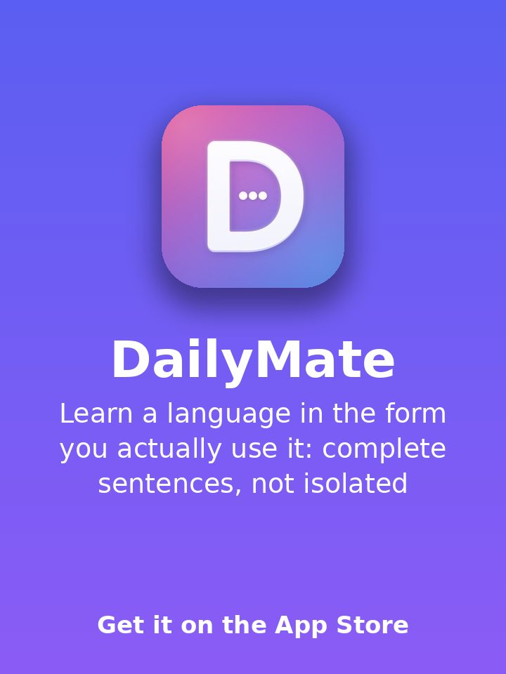 DailyMate: 문장으로 배우는 언어