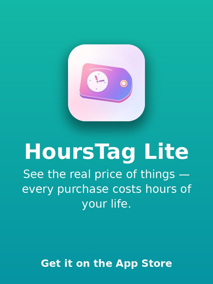 HoursTag Lite：노동시간으로 보는 가격