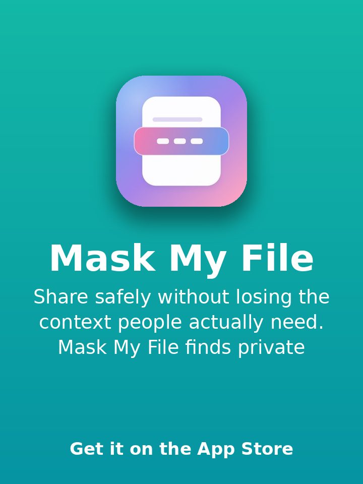 Mask My File：공유 전 개인정보 삭제