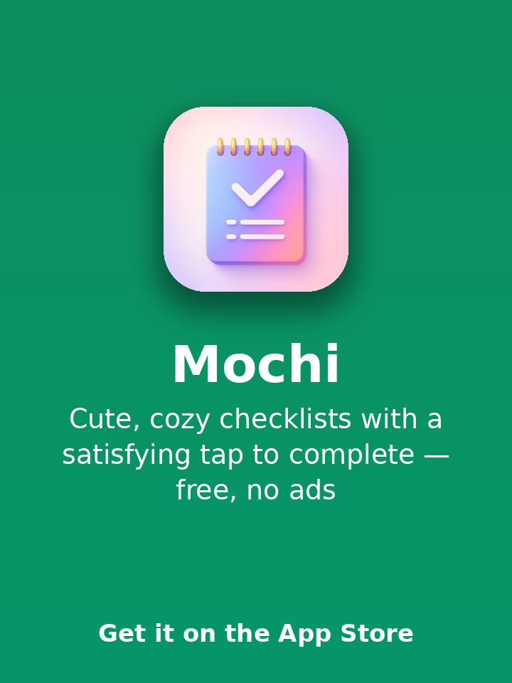 Mochi: 귀여운 할 일 목록