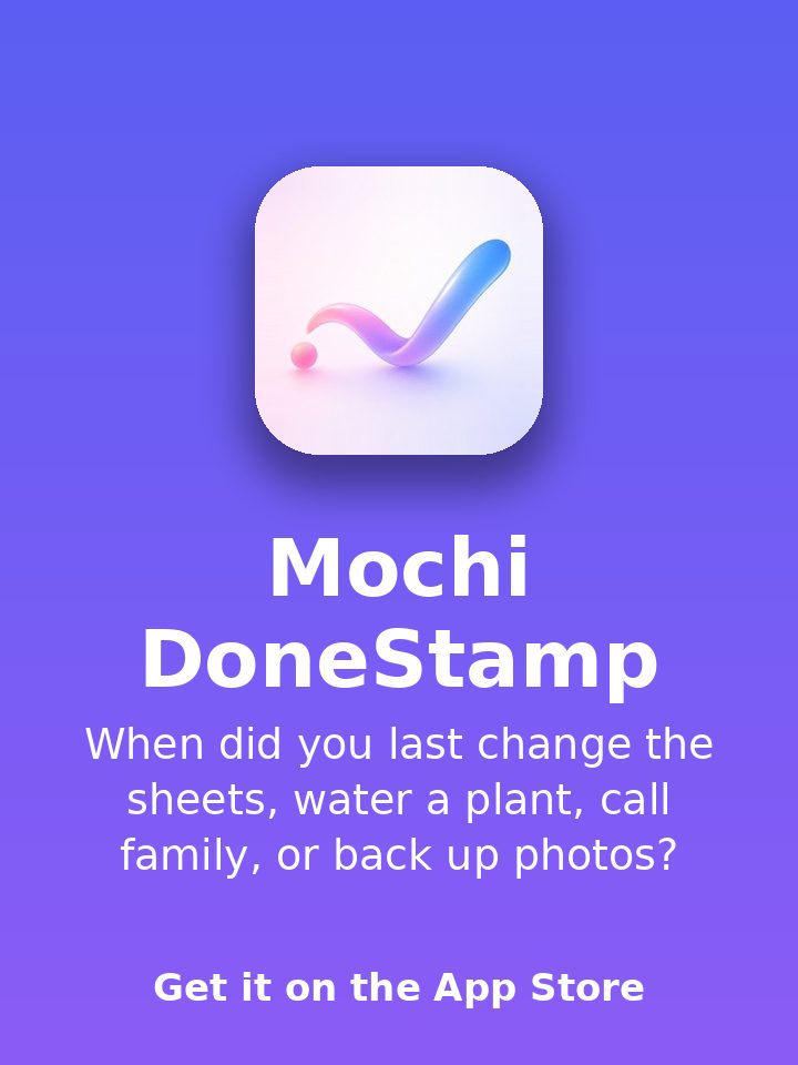 Mochi DoneStamp: 마지막 기록