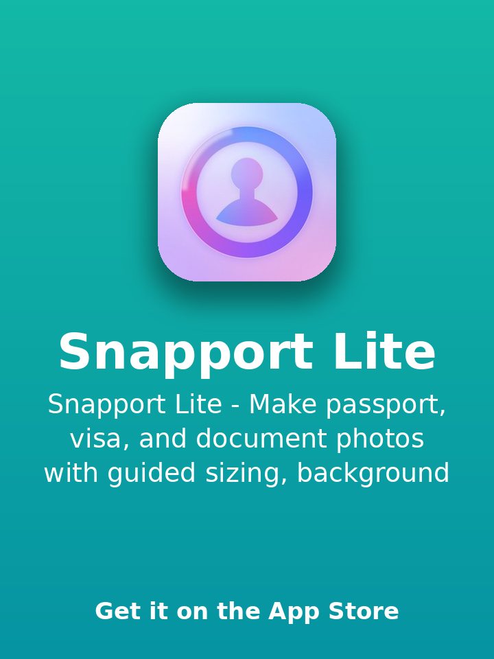 Snapport Lite：집에서 증명사진
